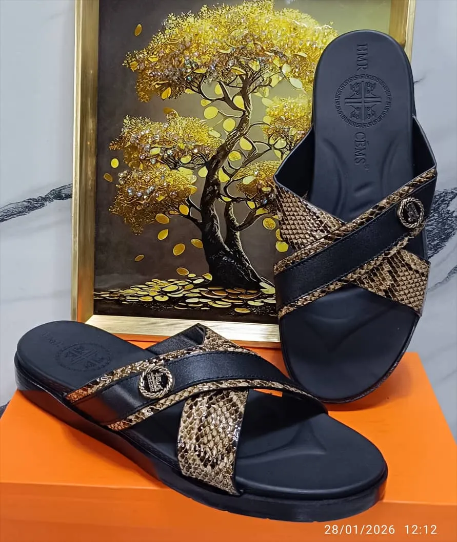 Main Photo - Marketplace | Classy Men’s Luxury Sandals – Fcfa 13,000 ✨, Bonduma, Buea, Cameroon | Clothing, Shoes, & Others  > Men's shoes