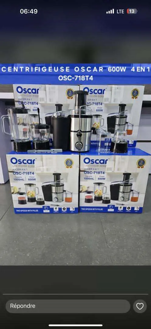 Photo de Galerie 1 - Petites Annonces | Machines À Jus Plus Accessoires, Akwa, Douala, Cameroun | Maison, aliments et jardin  > Cuisine et salle à manger